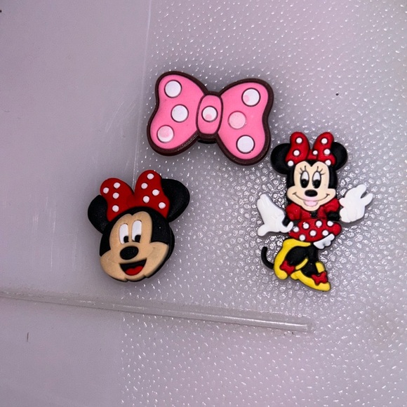 Accessories - Set if 3 Minnie Mouse Shoe Charms